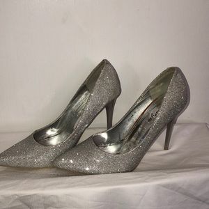 Sliver high heels